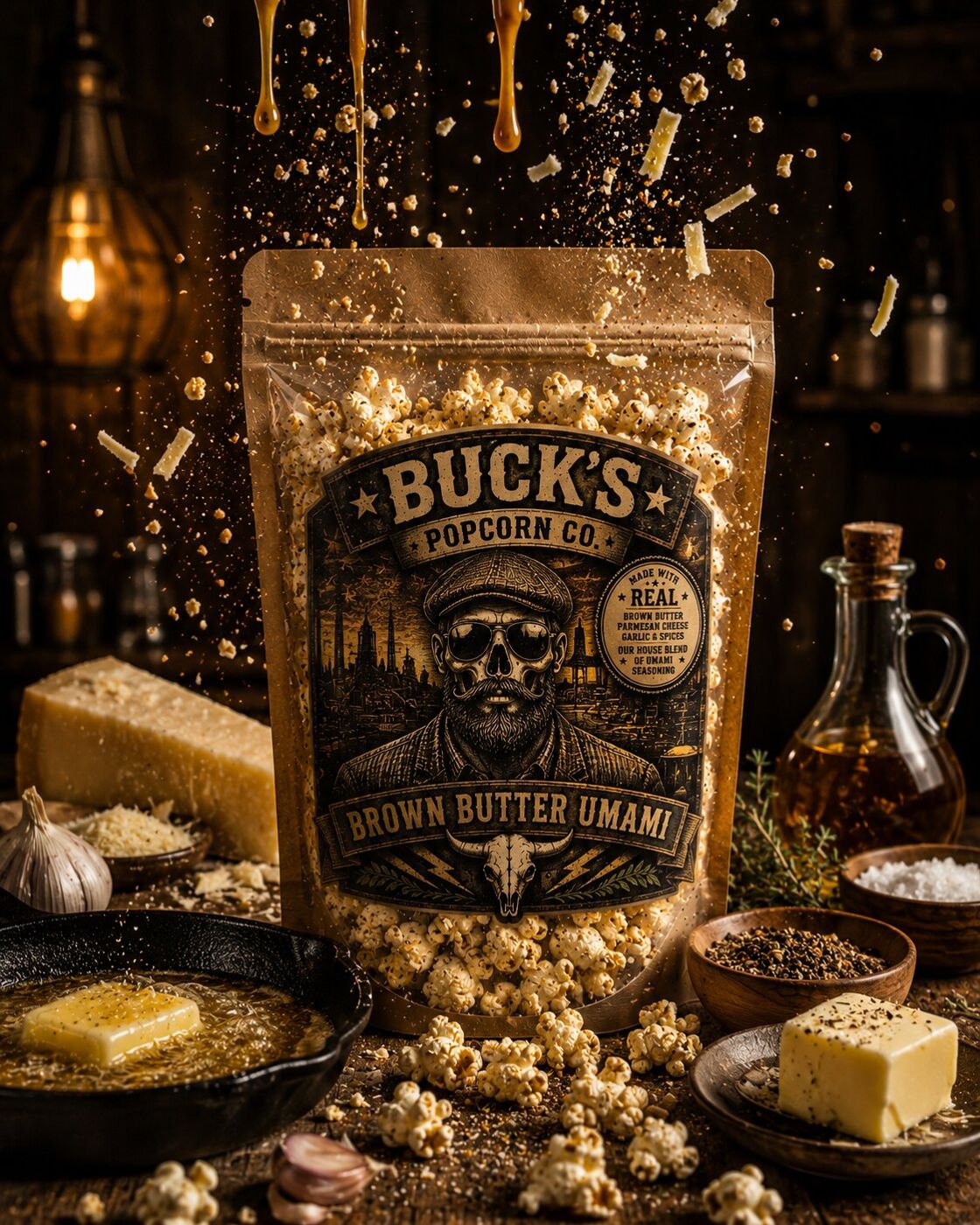 Brown Butter Umami popcorn